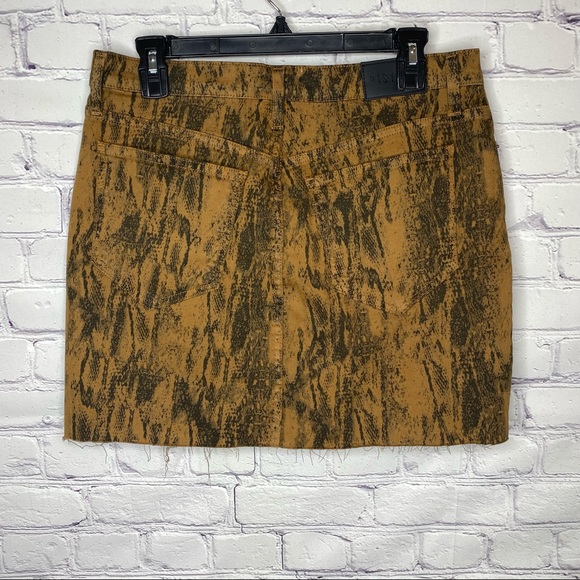 Pistola Snake Print Denim Skirt - Picture 5 of 6